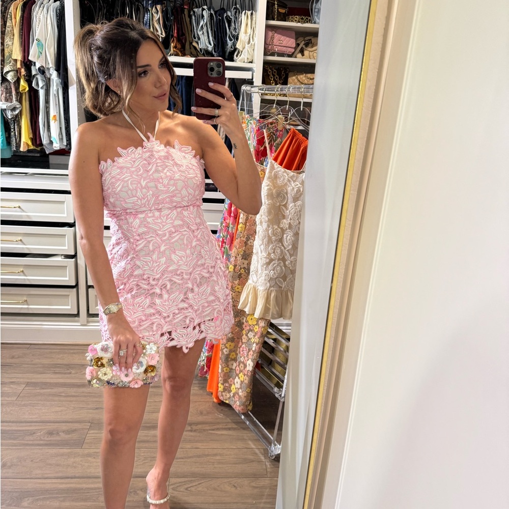 Vici Blush Lace Dress